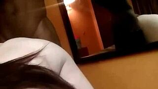 feeling intense passion as thick white girl passionately fucks her husband