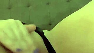 luxury escort teases pink pussy in hotel bed for client