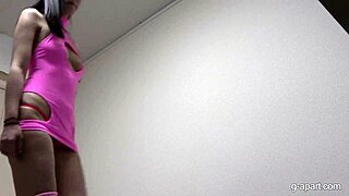 akane iruma takes off her leotard and takes a shower