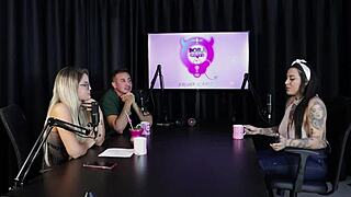 Lexi Mallet In Sheer Red Gangbang With Strangers