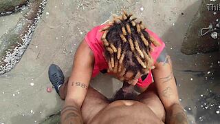 In the airport back area, an encounter with a muscular person