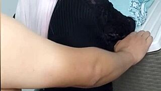 My virgin stepdaughter lends me her huge tits for a while over 18