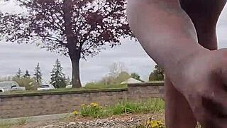 practicing indoor workout routine outdoors privately