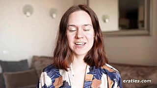 Anca Engages in an Intense Solo Dildo Session with Her Shaved Pussy and Toys