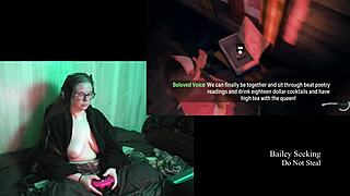 Naked night springs playthrough with big natural tits.