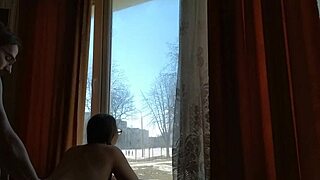 Helga Bosk Engages In Risky Squirting Sex By The Window