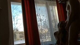 Helga Bosk Engages In Risky Squirting Sex By The Window
