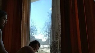 Helga Bosk Engages In Risky Squirting Sex By The Window