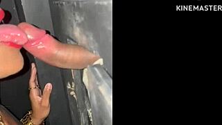 Sexy brazilian wife with big features has a quick tattoo and piercing session with muscular group in the car