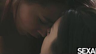 How hot is that lesbian sex with the cute asian babe?