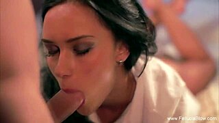 Bedtime brings a BLOWJOB and CUMSHOT experience