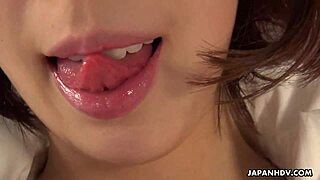 Uncensored pov of Japanese office lady Aya Kisaki sucking dick with handjob in office