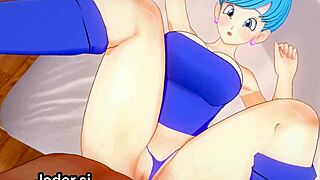 Bulma gives jerk off instructions for monster cock masturbation