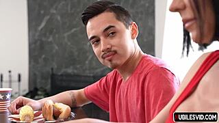 Brooke Barclay and Elsa Violet engage in intense reality sex with milf