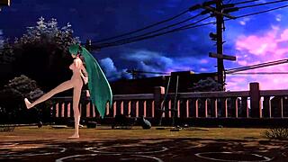 Hatsune Miku, you're fully nude and sexy.
