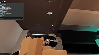futa fucking a slut in roblox condo 😈