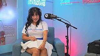 extreme homemade fetish busty latina shoves towel up vagina until squirting