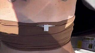 Blonde Slut Receives Huge Facial After Public Fucking