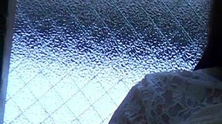 Busty F-cup nurse unleashes pheromones in solo masturbation