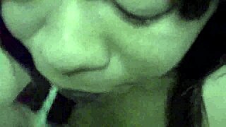 Intense Bathroom Blowjob Session with Dr Terra Del Rio Performing Deepthroat and Swallow