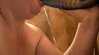 Bbw Gags On Monster Dildo