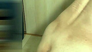 Intense school uniform teen gets anal plug inserted and covered in cum and piss