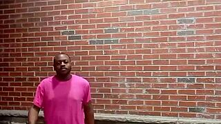 a private strip tease in warm weather, teasing with clothes ripped