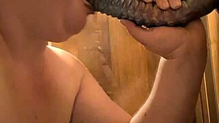 Bbw Gags On Monster Dildo