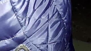 Latina Bent Over in Public Planetarium