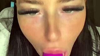 Horny British slut girlfriend experience with squirting and toys.