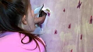 POV Blowjob Through Walls Homemade Gloryhole