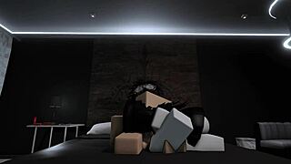 I'm fucking with my busty goth friend in roblox