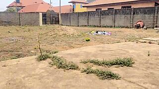 housewife outdoors behind the window