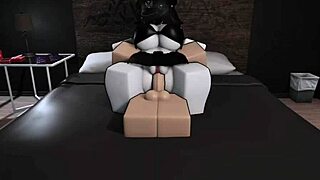I'm fucking with my busty goth friend in roblox