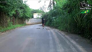 Ninfetinha Showcases Sensual Bathing Ritual Outdoors