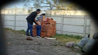 latina flashing pussy at work caught on camera