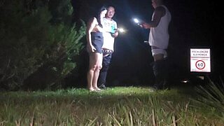 i got wet meeting two fans and let them fuck me outdoors on the street