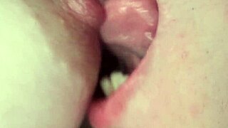 I moan while licking and sucking those puffy tits