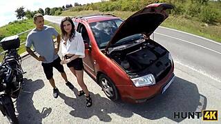 wow, bike ride to outdoor deepthroat sex!