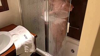 Pervert Spies in Shower to Shoot Huge Facial