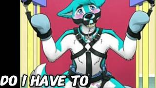 a furry cosplayer enjoys diapered fun for the first time in part one