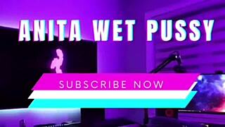 Anita's wet pussy in doggy position for her big black dick neighbor