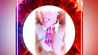 Narrow pussy gets penetrated deeply