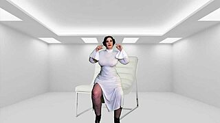 Granny as Princess Leia delivers a Sith creampie in POV