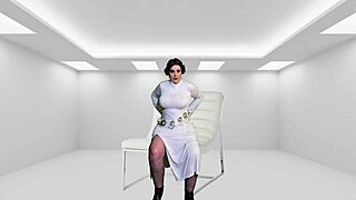 Granny as Princess Leia delivers a Sith creampie in POV