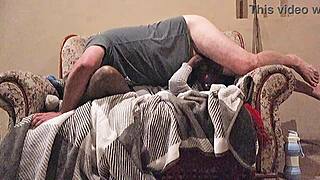 I ride daddy passionately, licking and fucking to huge orgasm