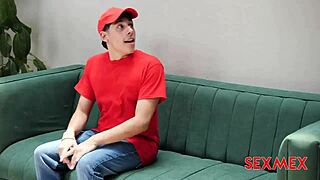 Is She Tempting the Delivery Guy?