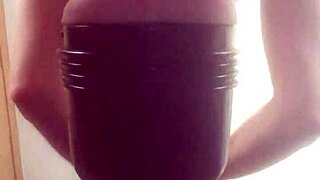 Gazzadomm Me Fucking My Fleshlight Male Toy