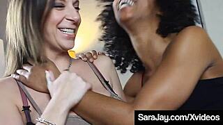 Hot Milf Sara Jay & Black Beauty Misty Stone Bang Black Cock