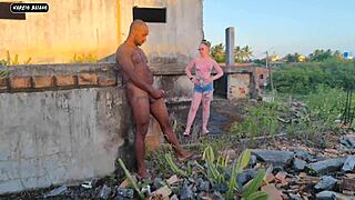 Surprised By Masturbator Giving Ass And Pussy